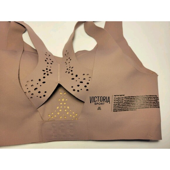 Victoria's Secret Victoria Sport Angel Max Bra Tan Cutout Floral Women Size 32C - Picture 14 of 16